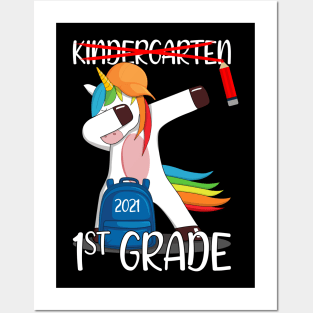 Schoolchild 2021 First Grader Enrollment 1st Grade Posters and Art
